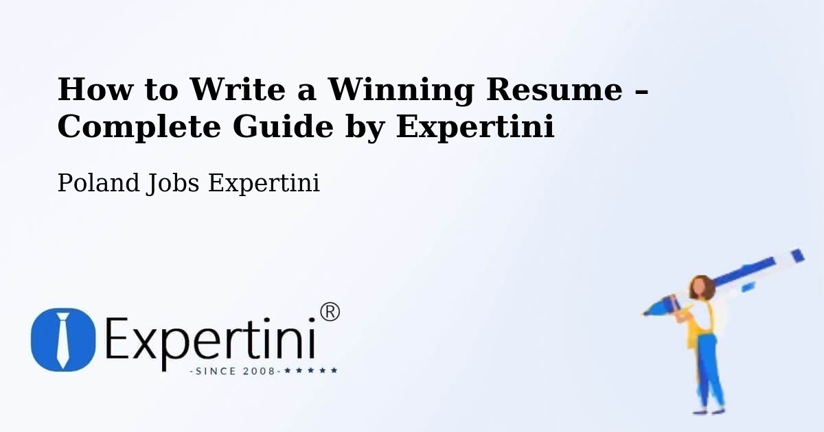 Resume Writing Guide for Job Seekers – Warnice - Warnice, Poland Jobs Expertini