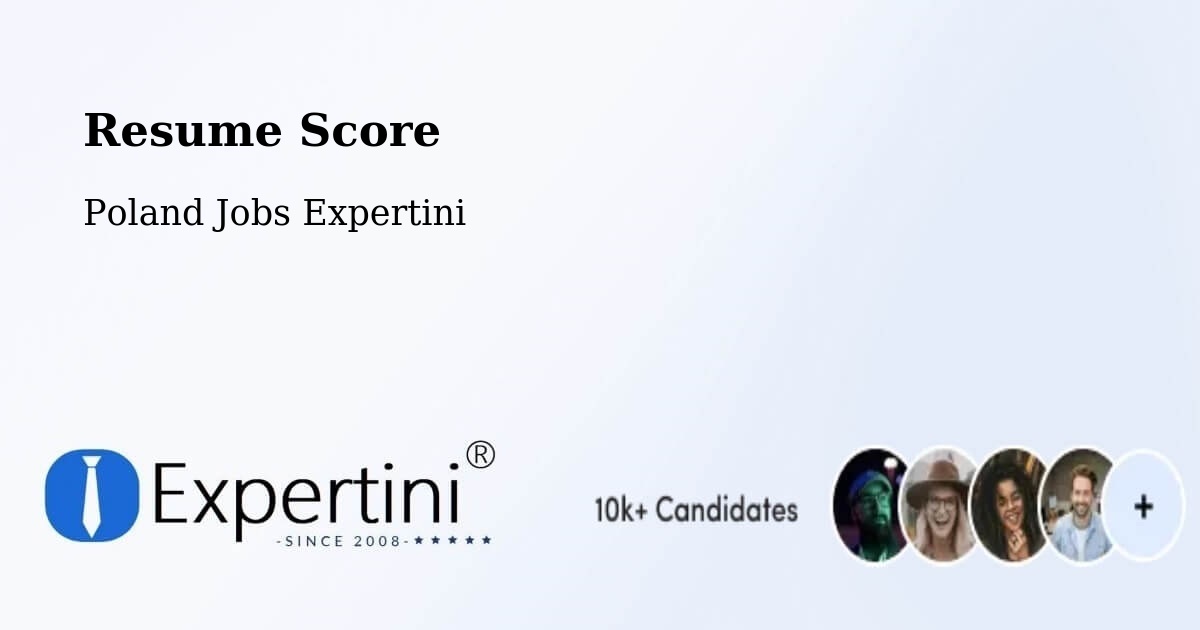 Resume Score & Job Description Match Tool – Warnice - Poland Jobs Expertini
