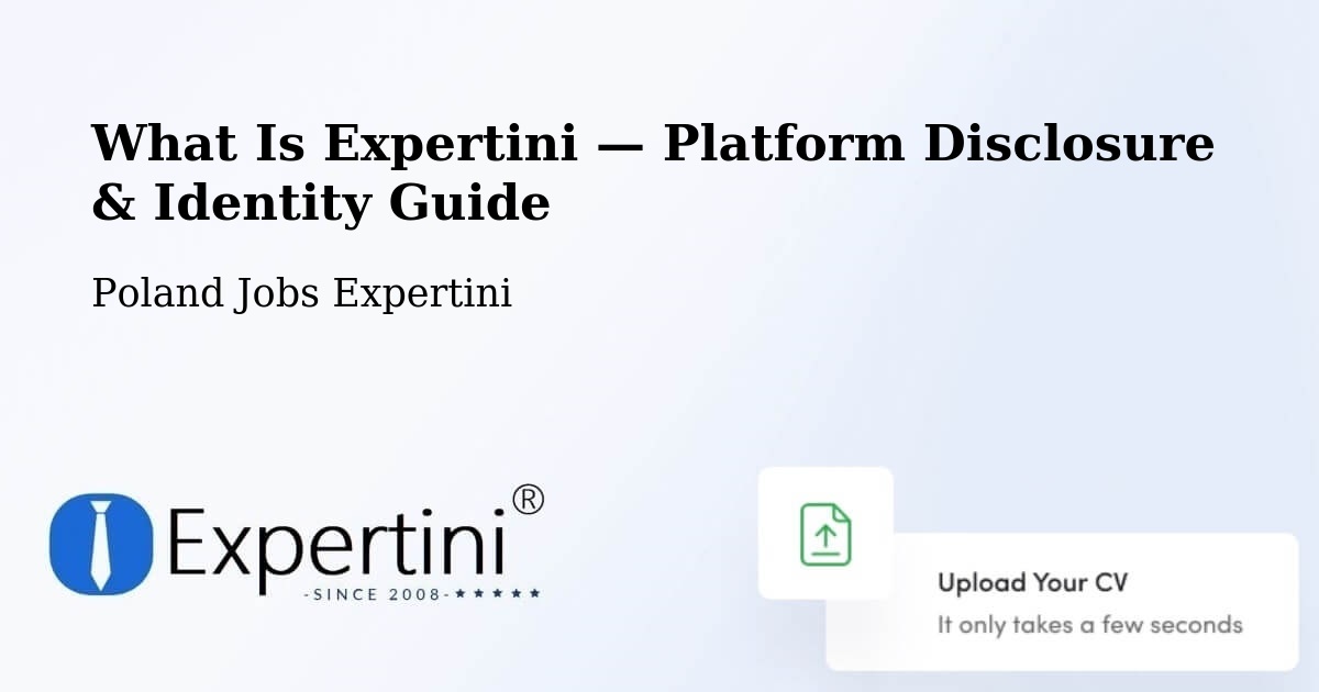What Is Expertini — Platform Disclosure & Identity Guide – Warnice
